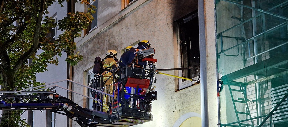 Unsere Fachgruppe Schwere Bergung war zur Unterstützung der Brandbekämpfung in LÜBECK im Einsatz.